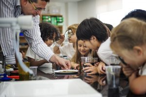 Children in a science class